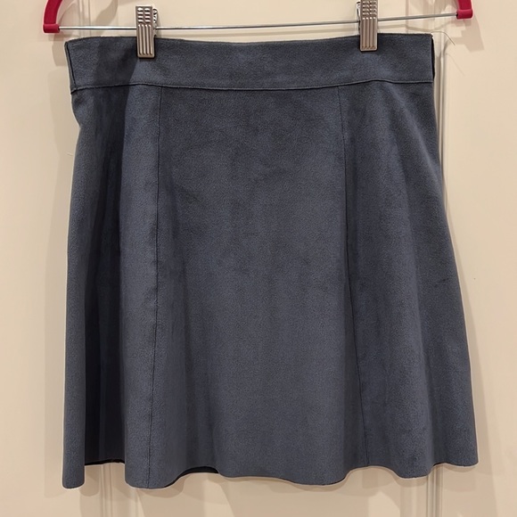 1. State Suede Skirt - Blue - Picture 3 of 7